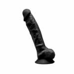 n11118-7-inch-realistic-silicone-dual-density-dildo-with-suction-cup-and-balls-black