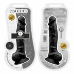 n11123-9-inch-realistic-silicone-dual-density-dildo-with-suction-cup-with-balls-black-packaged